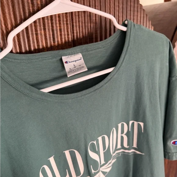 Champion Green Old Sport Tee from Great Gatsby on Broadway - Picture 4 of 5
